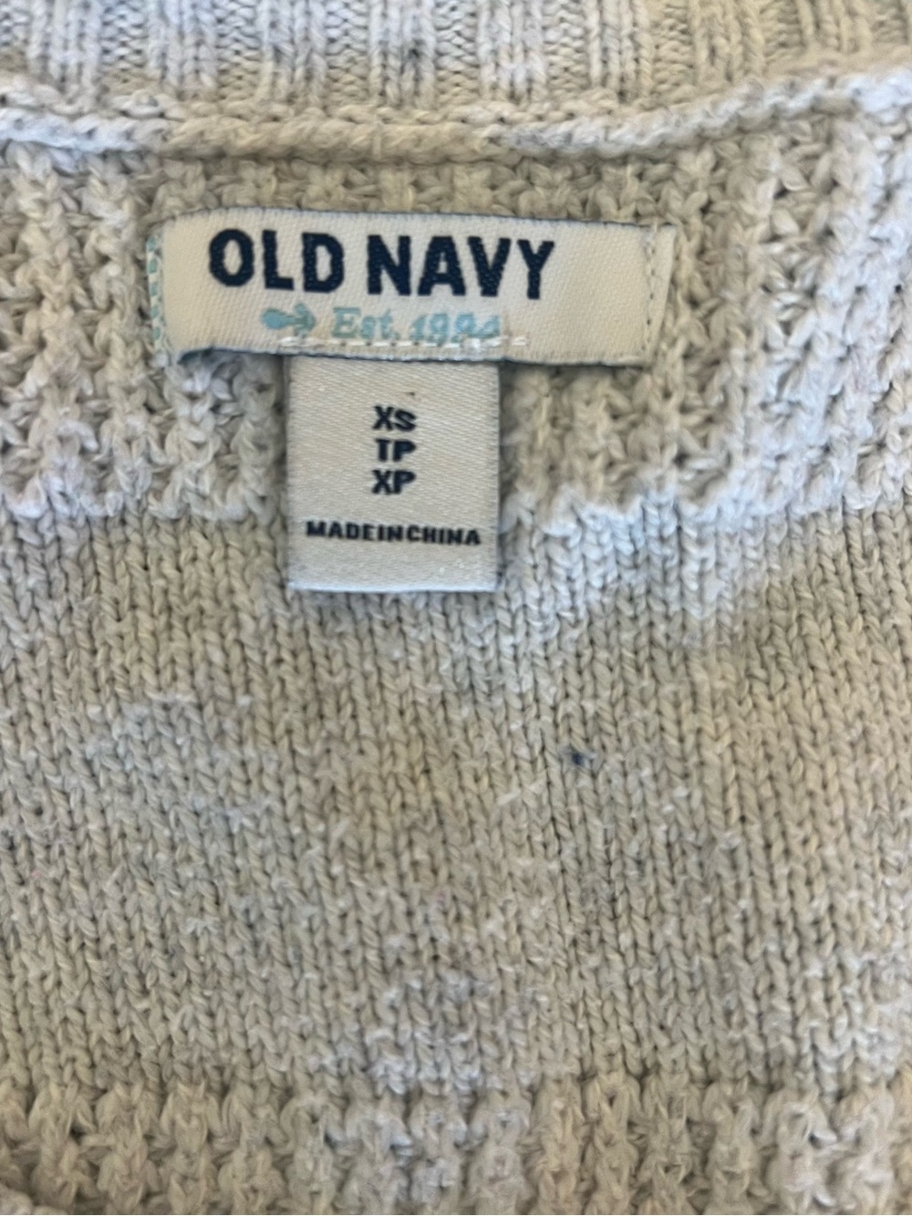 Old Navy Women’s light blue Textured Crewneck Sweater - Picture 2 of 5